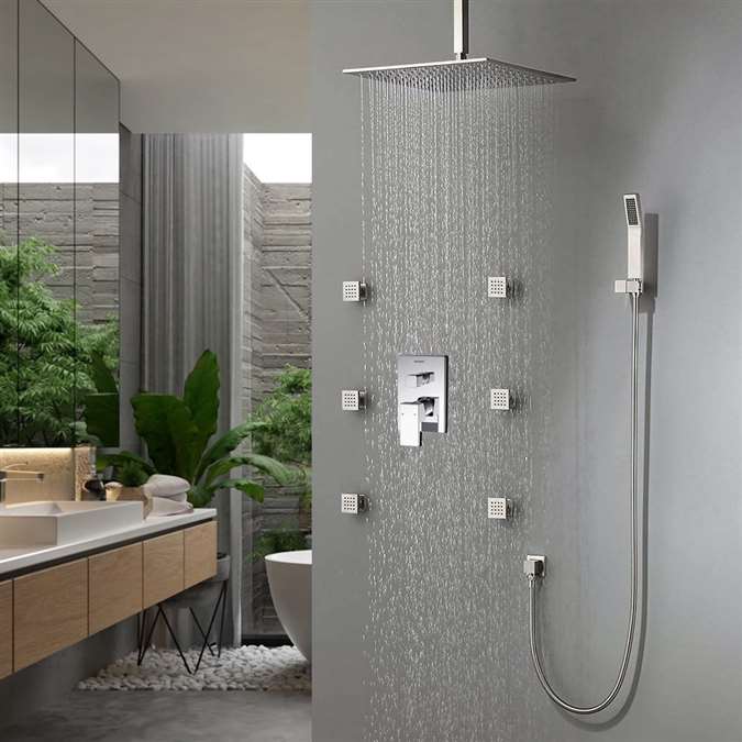 Discover Our Bravat Thermostatic Shower Set With Rainfall Shower Head ...