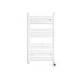 BathSelect Stainless Steel Pure White Electric Heating Wall Mount Towel Warmer