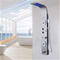 Rome 5 Function Super Luxury Shower Panel Stainless Steel Body Massage LED Rainfall Waterfall Shower Panel