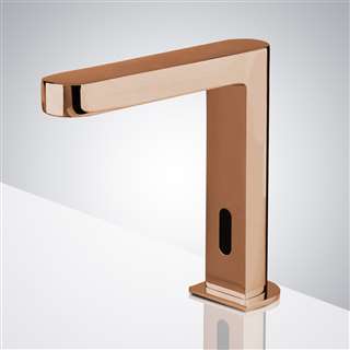 BathSelect Rose Gold Superb L-Body Automatic Motion Sensor Faucet