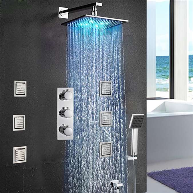 Trialo shower head multicolor led