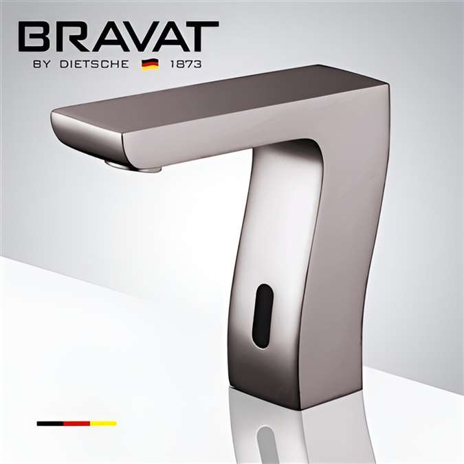 Hostelry Bravat Trio Commercial Automatic Brushed Nickel Motion Sensor Faucet