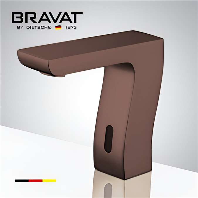 Hotel Bravat Trio Commercial Motion Sensor Faucets Light Oil Rubbed Bronze Finish