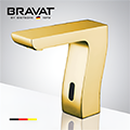 For Luxury Suite Bravat Trio Commercial Motion Sensor Faucets Gold Finish