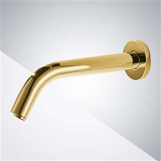 Gold Wall Mount Commercial Motion Sensor Faucet Bathroom sensor motion faucets Bravat