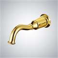 Bathselect Polished Gold Wall Mount Commercial Touchless Sensor Faucets