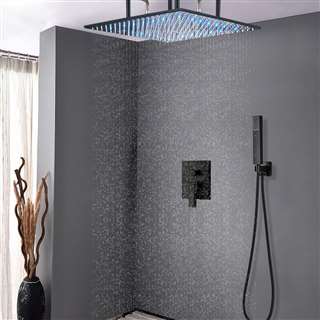 Oil Rubbed Bronze shower head multi color led