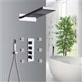 Dijon 22" Thermostatic Waterfall Rain Shower System