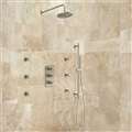 Hotel Brushed Nickel Velaro Shower Set