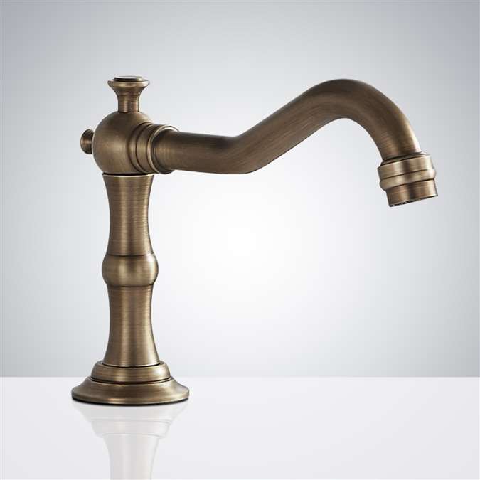 Contemporary Hospitality touchless bathroom faucets Antique Sensor Faucet Brass