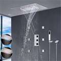 Nariman Recessed Color Changing Water Powered Led Shower with Adjustable Body Jets