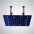 shower head multicolor led Brushed Bronze