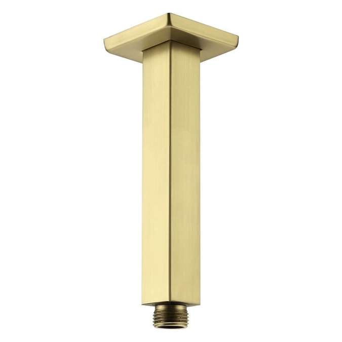 BathSelect 6-Inch Ceiling Mount Brushed Gold Shower Arm