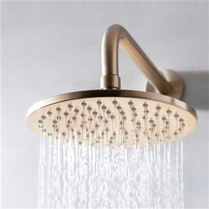 Hospitality Brushed Gold Rain Shower Head