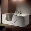 BathSelect Baku High Glass Door Walk-in Tub Set