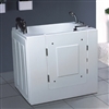 BathSelect Lyon Hydro Massage Elderly Walk-in Safety Tub With Shower Set