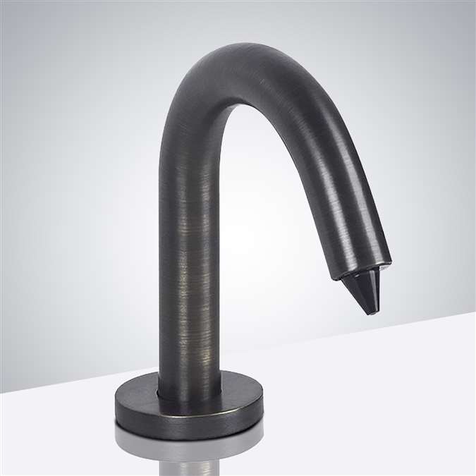 Contemporary Style Deck Mount Commercial Motion Sensor Soap Dispenser In Antique Bronze Finish