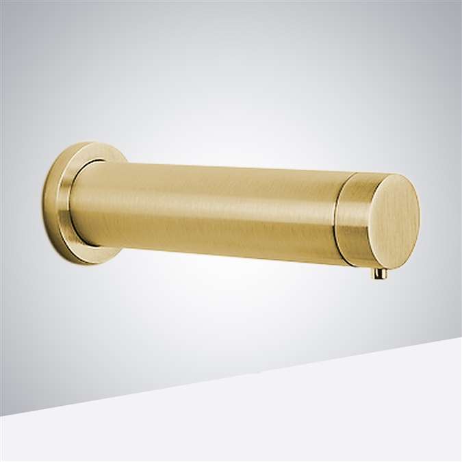 BathSelect Brushed Gold Finish Commercial Automatic Soap Dispenser