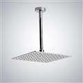 Reno Contemporary Style Chrome Finish Rain Square Shower Head