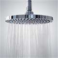 BathSelect Reno Stainless Steel Wall Mount Round Rainfall Shower Head In Chrome Finish