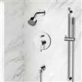 Peru Hotel Wall Mount Chrome Shower Set with Digital Valve Mixer