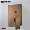 Bravat Solid Brass Square Shower Mixer Control Valve In Light Oil Rubbed Bronze Finish