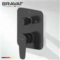 Bravat Square Shower 2-Way Mixer Control Valve In Dark Oil Rubbed Bronze Finish