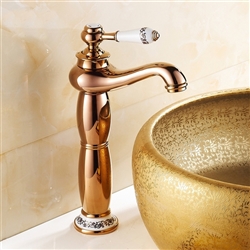 Verona Gold Finish Bathroom Faucet