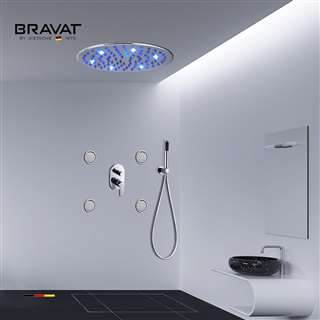 Fontana Shower System Thermostatic Shower Head Body Massage Spray