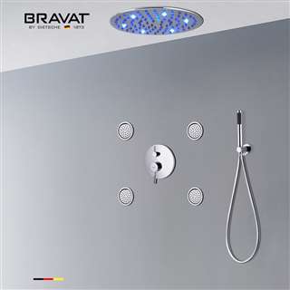 Fontana Shower System Thermostatic Shower Head Body Massage Spray