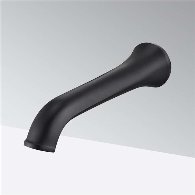 BathSelect Elephant Trunk Commercial Handsfree Motion Sensor Faucet in Matte Black