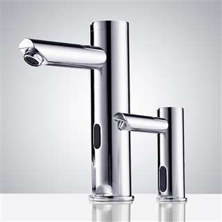 hands free automatic commercial bathroom sink faucets sensor faucets and soap dispenser for lavatory