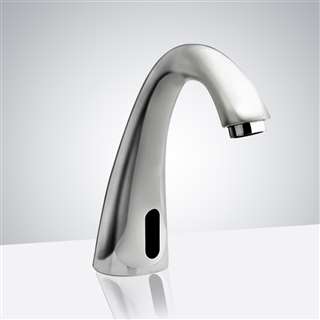 Chrome Plated Solid Brass Deck Mount Commercial Automatic Sensor Faucet