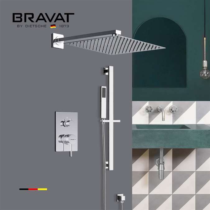 Bravat Stainless Steel Shower Set