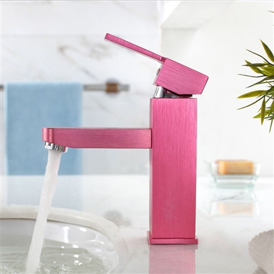 Colorfull Red Bathroom Sink Faucet