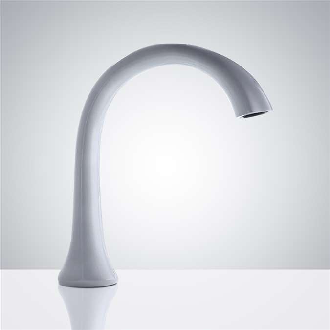 BathSelect White Finish Commercial Touchless Motion Sensor Faucet