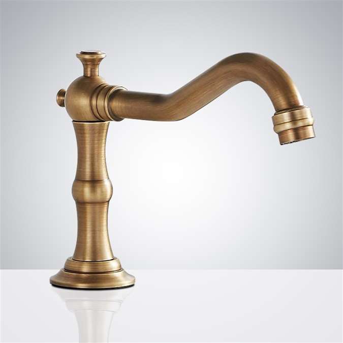 Bathselect Antique Brass Commercial Touchless Automatic Sensor Faucet