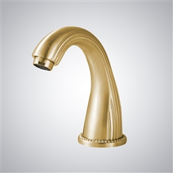 BathSelect Venice Brushed Gold Deck Mounted Touchless Luxury Faucet