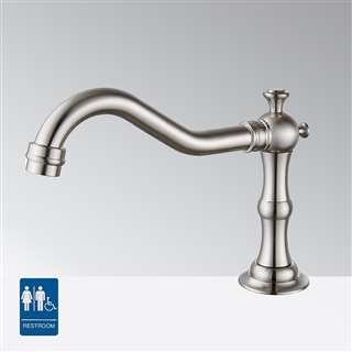 BathSelect Brushed Nickel Commercial Touchless Automatic Sensor Faucet