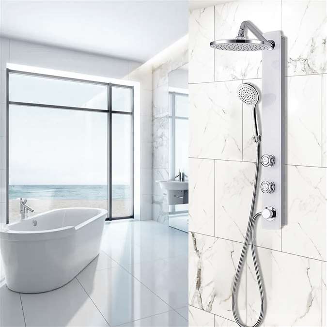 3-Spray Shower System in White