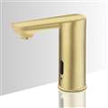 Brushed Gold Commercial Automatic Contemporary touchless bathroom faucets