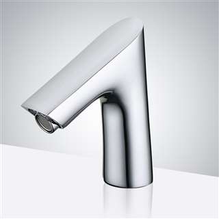 Commercial Chrome Finish Deck Mount Sensor Faucet