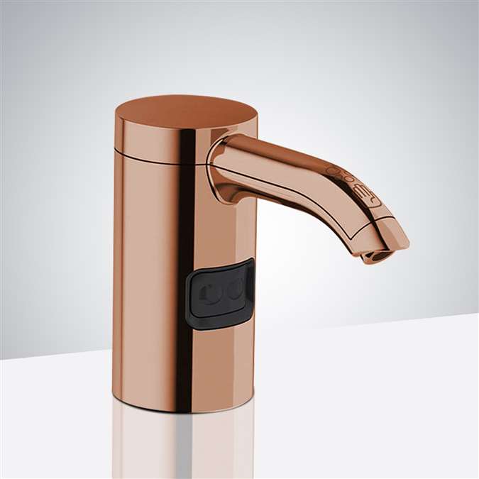 BathSelect Stainless Steel Commercial Rose Gold Soap Dispenser