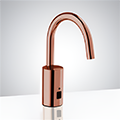 For Luxury Suite Geneva Commercial Hands Free Rose Gold Deck Mount Sensor Faucet