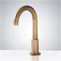 BathSelect Antique Brass Deck Mount Automatic Commercial Sensor Faucet