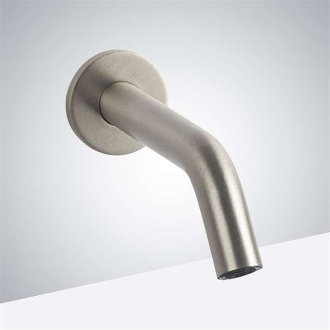 Geneva Satin Nickel Wall Mount Commercial Sensor Faucets