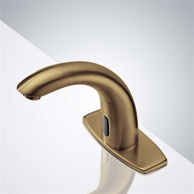 Antique Gold touchless bathroom faucets