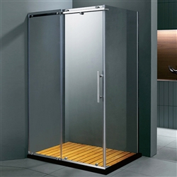 Free Standing Single Door Rectangle Shaped Bath Shower Enclosure