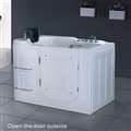 BathSelect Montpellier Acrylic Massage Walk-in Tub