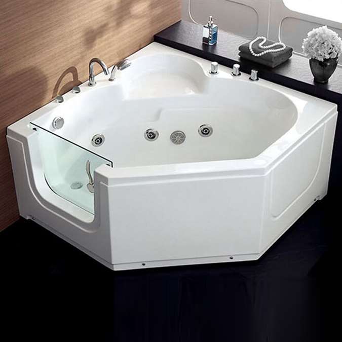 BathSelect Manchester Ultra-Low Step Walk-in Bathtub Body Massage Jets